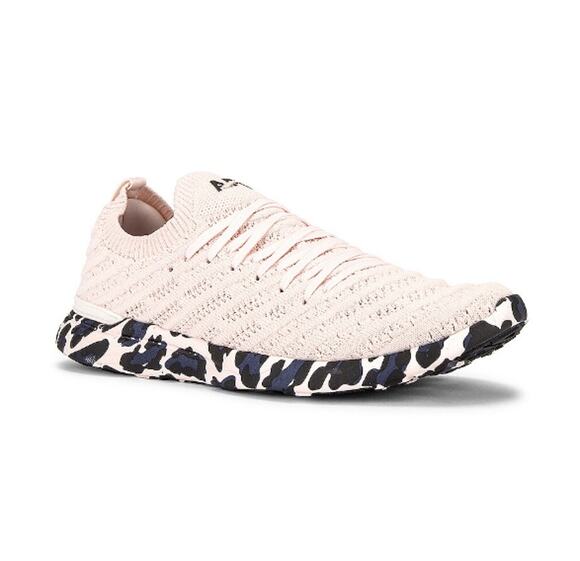APL Men\'s Creme Black Leopard TechLoom Wave Sneakers Size 11
